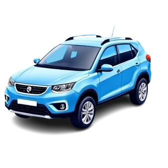 Voiture bleue en bon état pour estimation